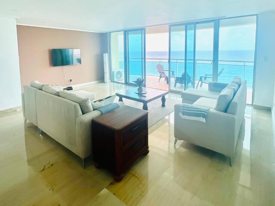 Beach Front Penthouse In Exclusive Tower سانتو دومينجو المظهر الخارجي الصورة